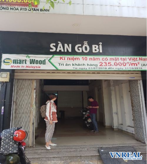 cho thue mat bang duong cong hoa dien tich 4 1x22m gia 45tr thang