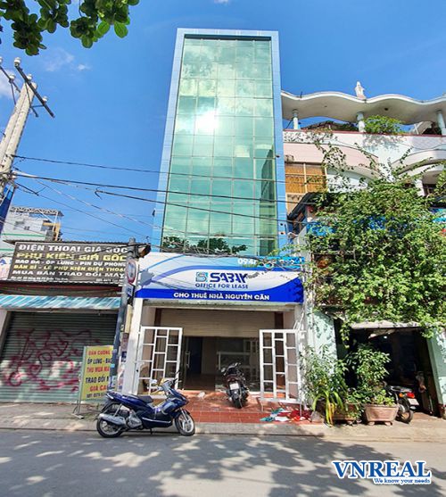 cho thue nha mat tien duong yen the dt 5x18m 4 lau gia 60tr th