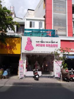 cho thue nha mat tien duong no trang long dien tich 45mx15m 2 lau gia 23tr th