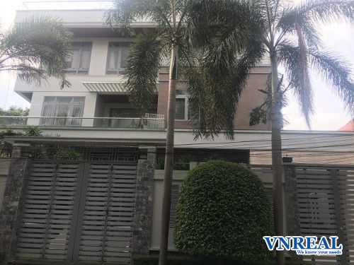 cho thue nha duong nguyen van huong 21 x 25 m tret 3 lau 170 trieu  thang