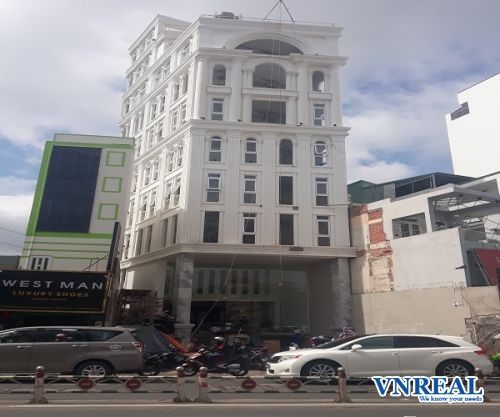 cho thue toa nha van phong mat tien duong hoang van thu 10x25 m 7 lau 450 trieu
