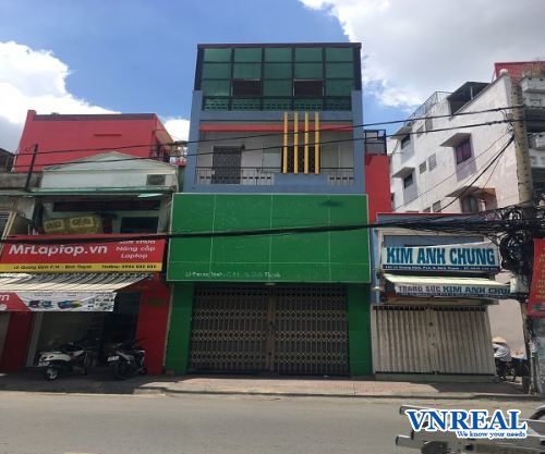 cho thue nha duong le quang dinh 5 x 8 5 tret 3 lau 30 trieu  thang