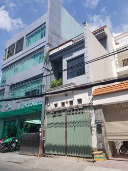 cho thue nha mat tien nguyen van thu 4m x 12m  3 lau  gia 40tr