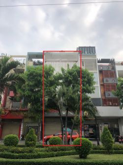 cho thue toa nha mat tien duong phan xich longq pn 8x16m 1 tret 5 lau250tr th