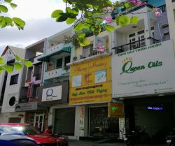 cho thue nha mat tien duong hoa su 4x16 m2 3 lau 45 trieu