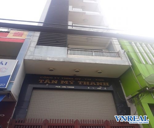 cho thue nha mat tien duong dong den 4x20 m2 1 ham 1 tret 5 lau 100 trieu