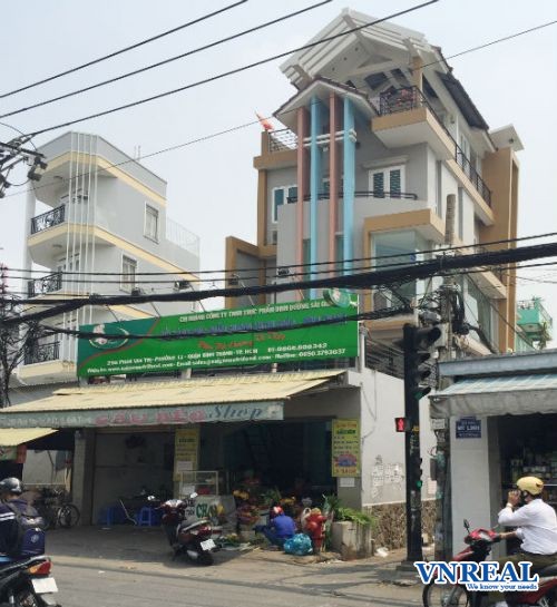 cho thue nha mat tien phan van tri phuong 116x20m 1t3l 70 trieu