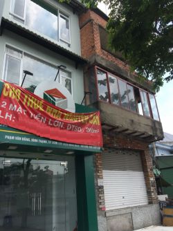 cho thue nha mat bang duong pham van dong 4x17m 1 tret 2 lau 40 trieu th