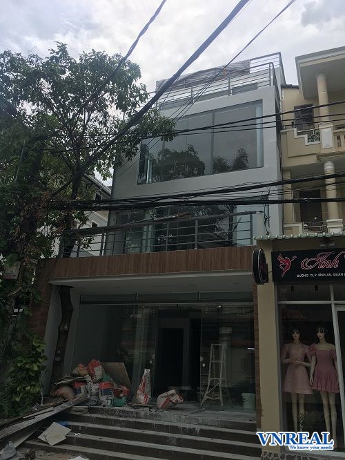 cho thue nha duong so 12 5 5 x 20 m tret 3 lau 45 trieu  thang