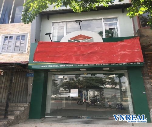 cho thue mat bang duong pham van dong 4 x 17 m tret 2 lau 40 trieu thang