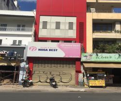 cho thue mat bang duong nguyen van dau 4 2 x 23m no hau 10m  tret  2 lau 60 trieu thang