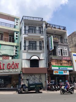 cho thue nha goc 2 mat tien le van sy tan binh 4 5 x 25m 1 lau 60 trieu  thang 