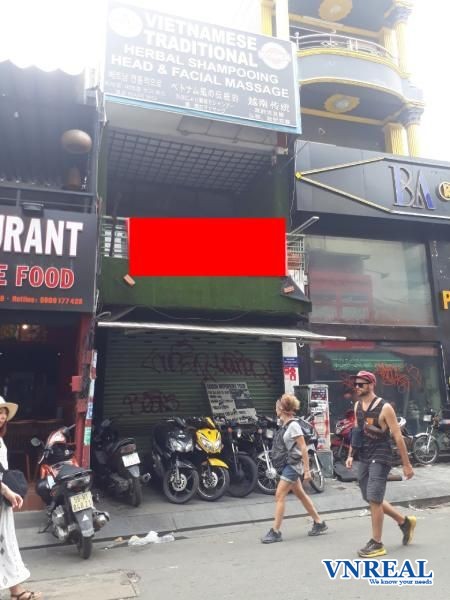 cho thue nha mat tien bui viendt 4x201 tret 25 lau gia 100 tr thang