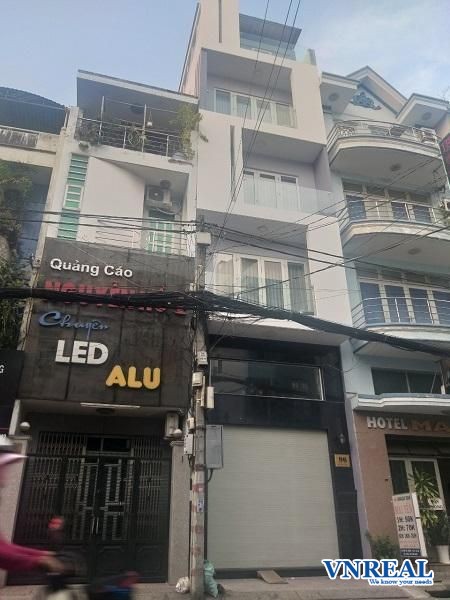 cho thue nha mt duong ho ba kien  quan 10 dt 4x155m gia 60tr