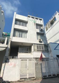 cho thue nha nguyen can duong mai thi luu quan 1 ngang 8x16m tret 3 lau gia 140tr th 