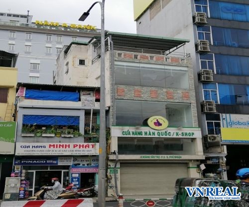 cho thue nha mat tien duong hoang van thu 4x10 m2 3 lau 45 trieu