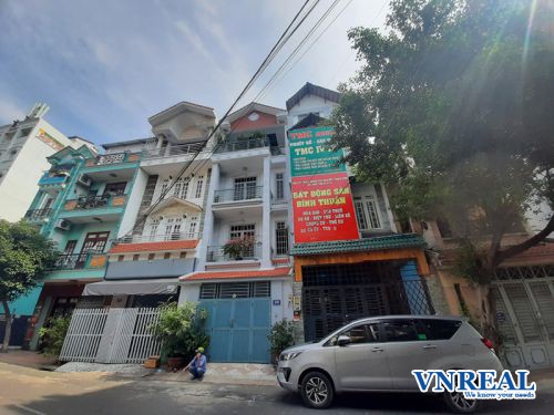 cho thue nha mat tien thang long 5x20 1 tret 3 lau 45tr th 