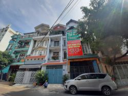 cho thue nha mat tien thang long 5x20 1 tret 3 lau 45tr th 