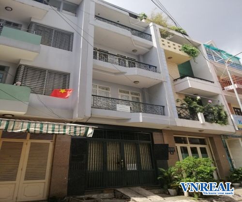 cho thue nha mat tien duong hoa hong 4x14 m2 3 lau 45 trieu