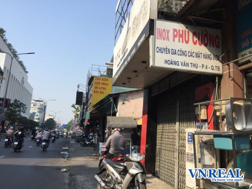 cho thue nha mat tien duong hoang van thu dien tich 4x8m  18 trieu th