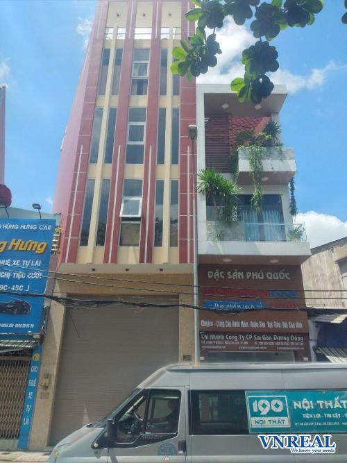 cho thue nha mat tien duong le binhquan tan binhdt 5x15hamtret 4 lau  gia 75 trieu