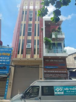 cho thue nha mat tien duong le binhquan tan binhdt 5x15hamtret 4 lau  gia 75 trieu