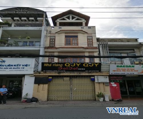 cho thue nha mat tien duong thang long 5x18 m2 3 lau 35 trieu