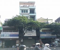 cho thue nha mat tien duong bach dang dt  46 x125 1 tret1 lung 3 lau gia  45tr thang