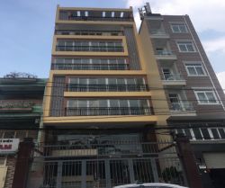 cho thue mat bang  bach dang 8 x 27m 1 ham tret lung 6 lau 230 trieu thang