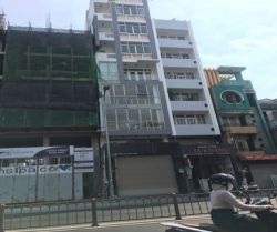 cho thue nha mat tien duong bach dang dt  55 x20 1 tret 7 lau gia  150tr thang