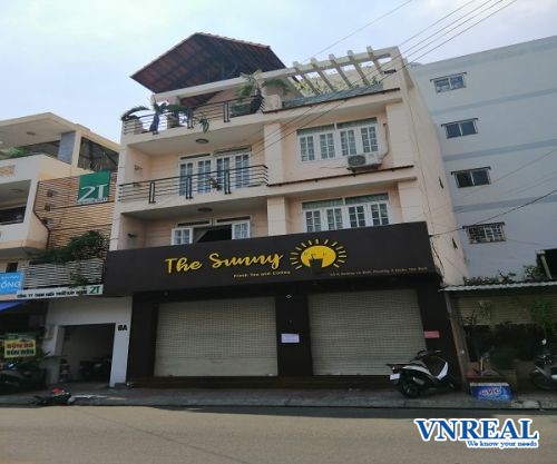 cho thue nha mat tien duong le binh 8x8 m2 3 lau 55 trieu