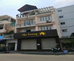 cho thue nha mat tien duong le binh 8x8 m2 3 lau 55 trieu