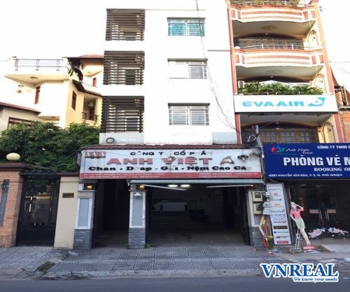 cho thue nha mat tien duong nguyen van dau 5x25 m2 4 lau 98 trieu