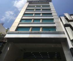 nha cho thue mat tien duong truong quyen phuong 6 quan 3  dt  75m x 20m 1 ham  1 tret lung 7 lau gia 210 trieu thang