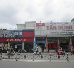 cho thue nha  ??quan binh thanh mat tien duong bach dang gia 150tr