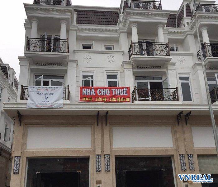 cho thue nha 2 can lien ke dt10x20 4tang  gia 110tr th