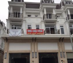 cho thue nha 2 can lien ke dt10x20 4tang  gia 110tr th