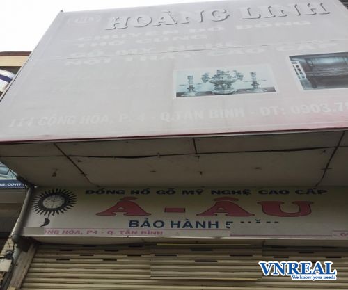 cho thue mat bang cong hoa 4x18m 2 lau gia 48 trieu