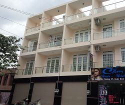 cho thue nha quan binh thanh mat tien duong d5 dien tich 8x6m 1 tret 2 lau san thuong gia  35 trieu