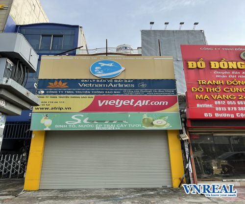 cho thue nha mat tien cong hoa dt 4 x 20m tret 2 lau gia 40 trieu th