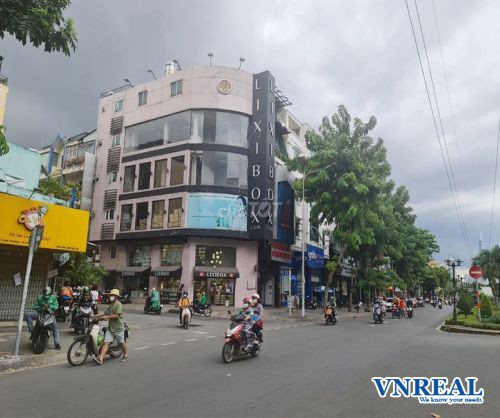 cho thue nha goc 2 mat tien duong phan xich long dien tich 4x16m 4 lau gia 90tr th