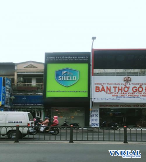 cho thue nha mat tien duong bach dang dien tich 45x15m 2 lau gia 55tr th