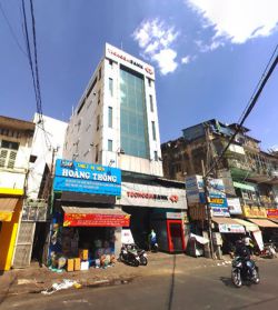 cho thue toa nha duong le quang dinh dien tich 7mx18m 1 ham 1 lung 4 lau gia 120tr th