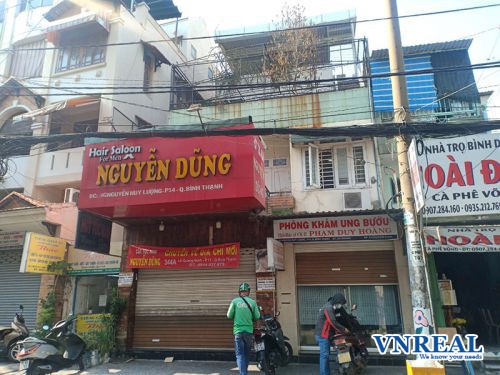 cho thue nha mat tien duong nguyen huy luong dien tich 63mx23m 2 lau gia 50tr th