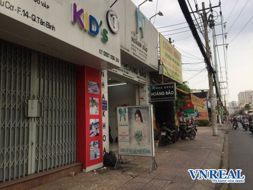 cho thue nha mat bang duong au co 4x12m  20 trieu th