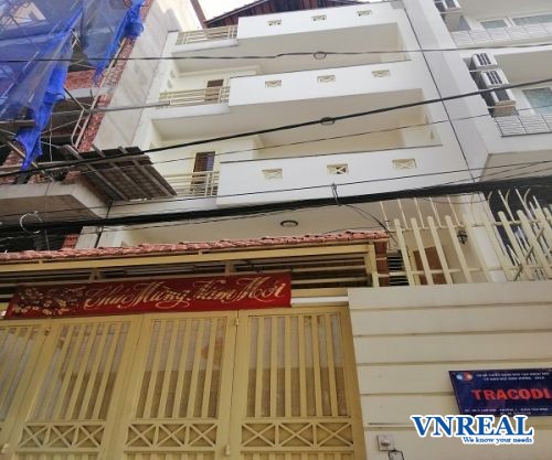 cho thue nha hem duong lam son 52x20 m2 3 lau 45 trieu