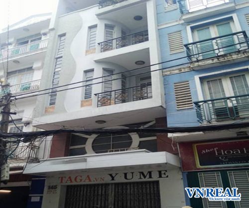 cho thue nha duong ban co phuong 3 4 2x14m 65tr