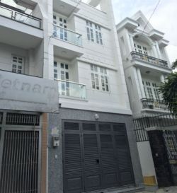 cho thue nha hem xe hoi ho van hue phuong 9 dt  4 5x10 tret  3 lau 25 trieu