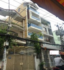 cho thue nha mat tien phan van han phuong 17 5x25  tret 5 lau  100 trieu 