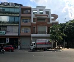 cho thue nha mat tien truong sa 8x16m ham 4 tang gia 160 trieu